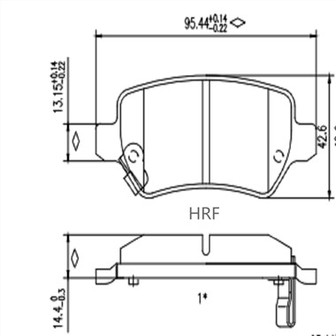 Pastilhas de freio traseiro para Vauxhall Astra
